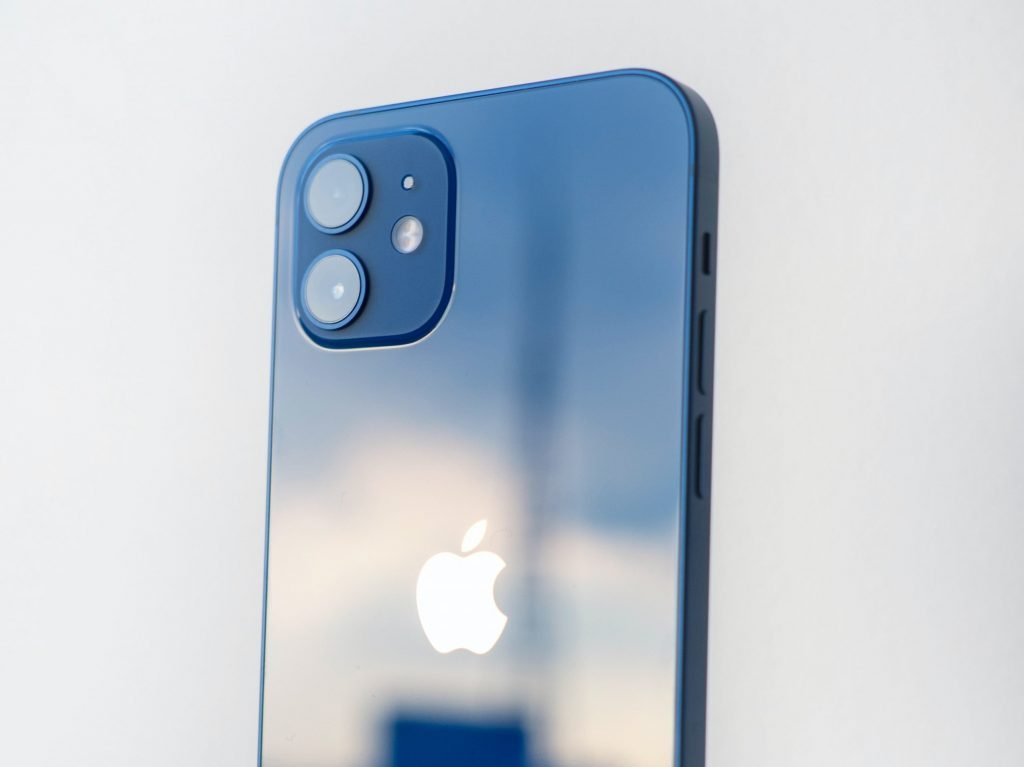 iPhone 12 in Blue With Shine Light