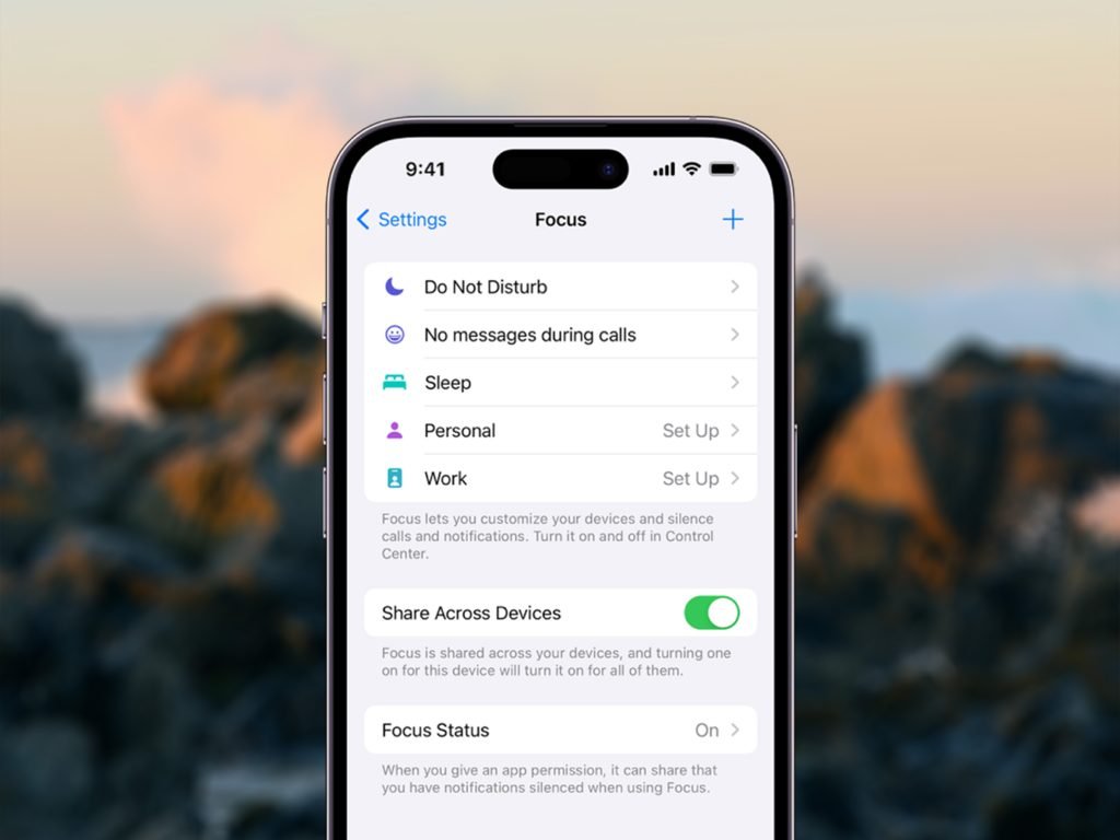 Focus Settings On iPhone 15