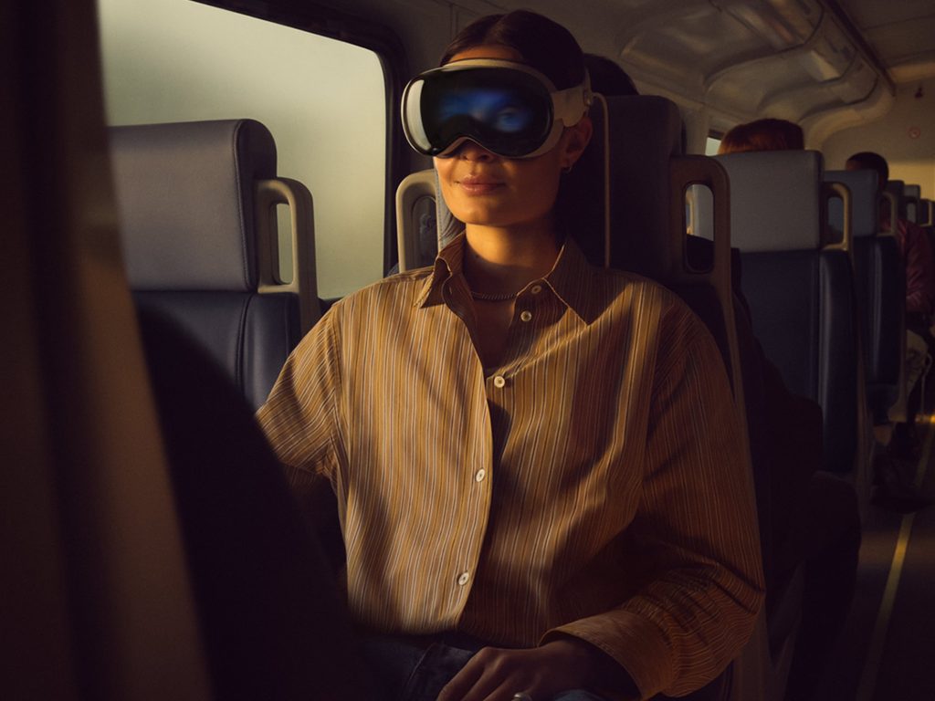 Wearing Apple Vision Pro On A Train