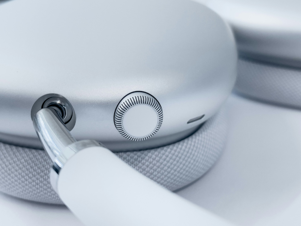 Closeup Of The Digital Crown On AirPods Max