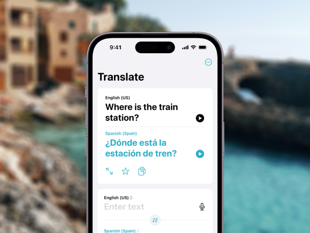 Using Translate App On iPhone 15 Pro